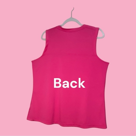 Athletic Works Sleeveless Neon Pink Workout Top Size XL - Picture 3 of 5